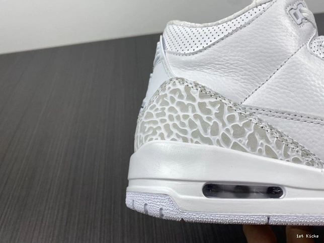 1st Kicks Shoes 429487- 'Triple Jordan GoodFit Air 3 PS White' Retro 952 1201